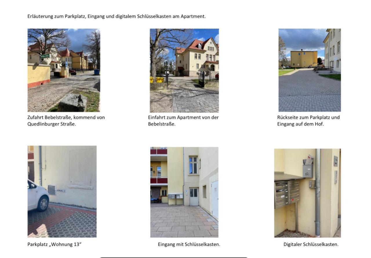 Apartment Zur Wiege Anhalts Ballenstedt Exteriör bild